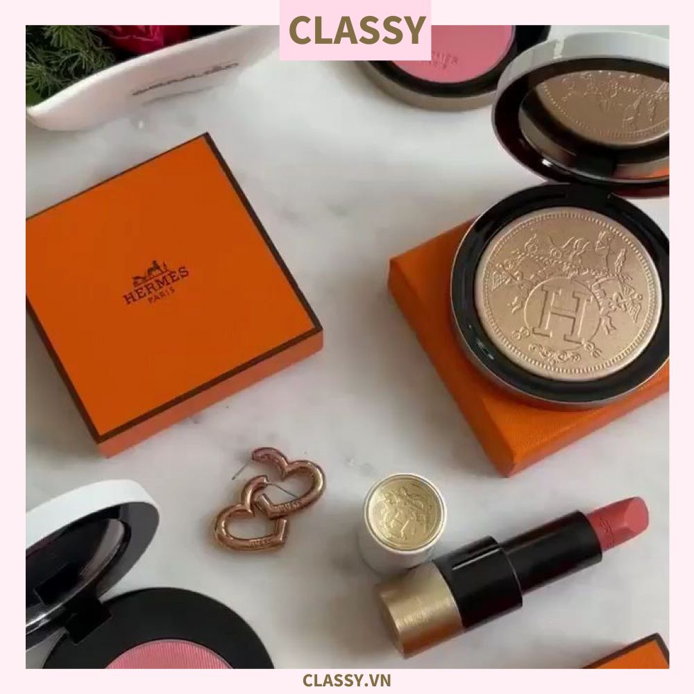  Classy Hộp trang sức Hermes full set đầy đủ hộp, túi giấy, túi vải, phụ kiện Q350 