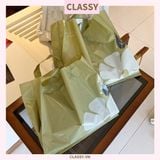  [GIAO HÀNG 7-25 NGÀY] Classy Túi quai xách nhựa hoa trà chất lượng, đi shopping, làm quà tặng T1482 