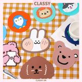  [GIAO HÀNG 7-25 NGÀY]  Classy Miếng lót đế ly, lót đế cốc họa tiết động vật ngẫu nhiên PK1515 