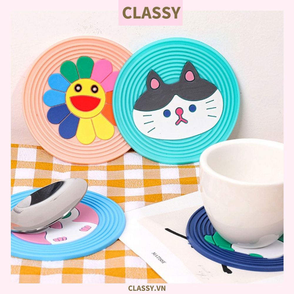  [GIAO HÀNG 7-25 NGÀY]  Classy Miếng lót đế ly, lót đế cốc họa tiết động vật ngẫu nhiên PK1515 