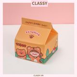  Hộp giấy note, giấy ghi chú hình hộp sữa, có khe rút tiện lợi PK1520 