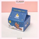  Classy Hộp giấy note, giấy ghi chú hình hộp sữa, có khe rút tiện lợi PK1520 