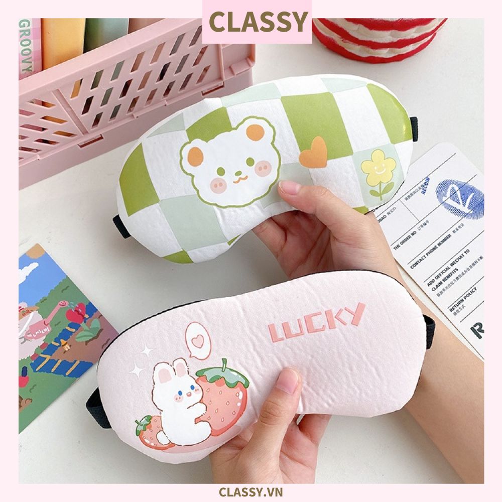  [GIAO HÀNG 7-25 NGÀY]  Bịt Mắt Che Mắt Ngủ Có Túi Gel Massage, nhiều hình xinh xắn PK477 