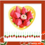  [GIAO HÀNG 7-25 NGÀY]  COMBO 20 chiếc Túi dù gấp gọn hình quả dâu xinh xắn, đi chợ, đi du lịch - Sản phẩm thân thiện với môi trường [T290] 