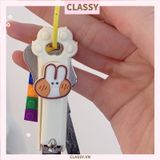  PK917 Cắt móng tay dễ thương cô gái hoạt hình trái tim Cắt móng tay móng chân cầm tay sáng tạo 