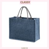  Túi Đay Trơn Retro Quai Đay, Kiểu dáng Vintage, Kích thước 36 * 15 * 28 CM - Sản phẩm thân thiện với Môi trường T310 