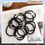  COMBO 10 Dây cột tóc, dây buộc tóc bền dai, họa tiết xinh xắn nhiều màu cho bạn nữ PK1086 