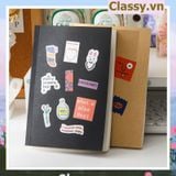  Sổ tay ghi chú giấy bìa trơn bằng giấy kraft, giấy trống không kẻ, dùng để vẽ phác thảo. làm bút ký hoặc viết ghi chú, lên kế hoạch PK1773 