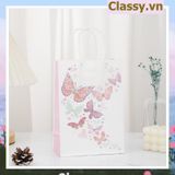  [GIAO HÀNG 7-25 NGÀY] Túi giấy kraft kích thước 26 X 21 X 11 CM có quai xách, nhiều hình nhiều kích cỡ lựa chọn Q1352 