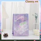  [GIAO HÀNG 7-25 NGÀY] Túi giấy kraft kích thước 26 X 21 X 11 CM có quai xách, nhiều hình nhiều kích cỡ lựa chọn Q1352 