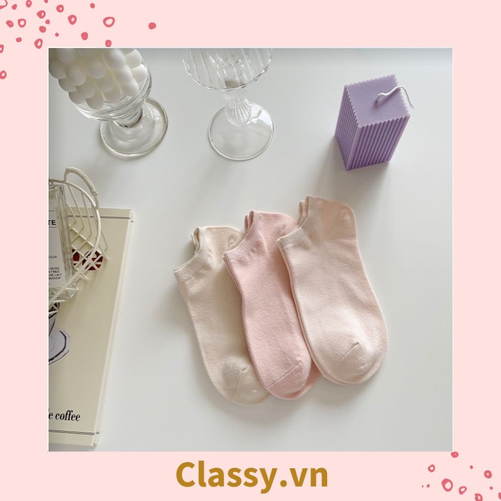  Classy Tất cổ ngắn, vớ cổ ngăn cotton dày dặn, phù hợp cả nam và nữ G1406 