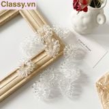  Combo 10 chiếc Dây chun cột tóc lò xo màu đen đáng yêu cho nữ PK1089 