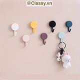  Combo 10 Móc Dán Tường Móc Nhựa nhỏ trơn đơn giản Bắc Âu Dính Tường Treo Đồ Dùng Tiện Lợi  Đa Năng PK1105 