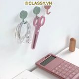 Combo 10 Móc Dán Tường Móc Nhựa nhỏ trơn đơn giản Bắc Âu Dính Tường Treo Đồ Dùng Tiện Lợi  Đa Năng PK1105 