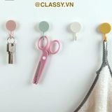  Combo 10 Móc Dán Tường Móc Nhựa nhỏ trơn đơn giản Bắc Âu Dính Tường Treo Đồ Dùng Tiện Lợi  Đa Năng PK1105 