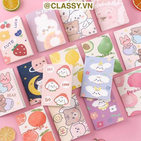  Combo 100 cuốn Sổ tay mini họa tiết dễ thương 85x120mm, ghi chép từ vựng, công thức tiện lợi mang theo bên người PK1139 (ORDER) 