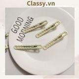  [GIAO HÀNG 7-25 NGÀY] 1000 kẹp tóc mỏ vịt màu bơ đơn sắc mang lại nét nữ tính sang trọng cho nữ PK1176 