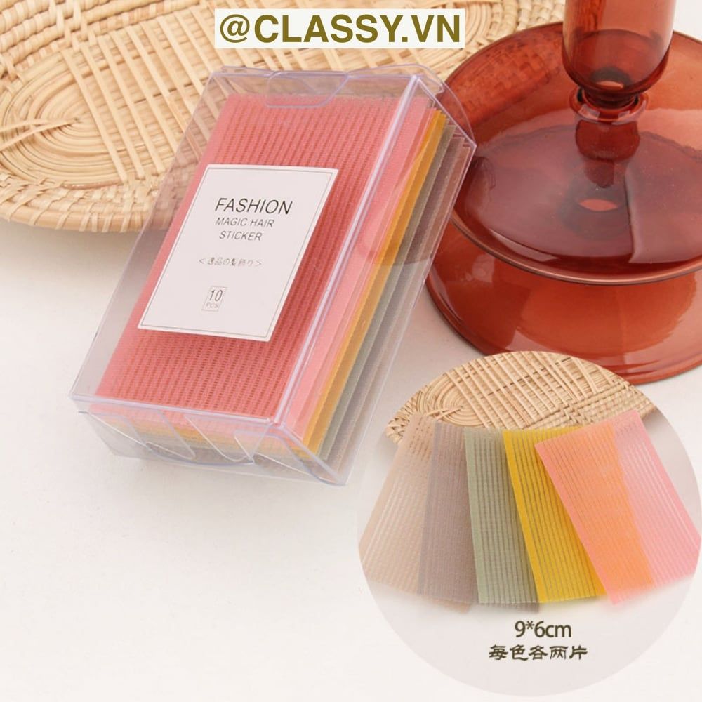  [GIAO HÀNG 7-25 NGÀY] COMBO 50 HỘP Miếng dán giữ tóc nhiều màu, giúp giữ tóc con, tiện lợi khi rửa mặt, trang điểm dành cho nam và nữ PK1155 