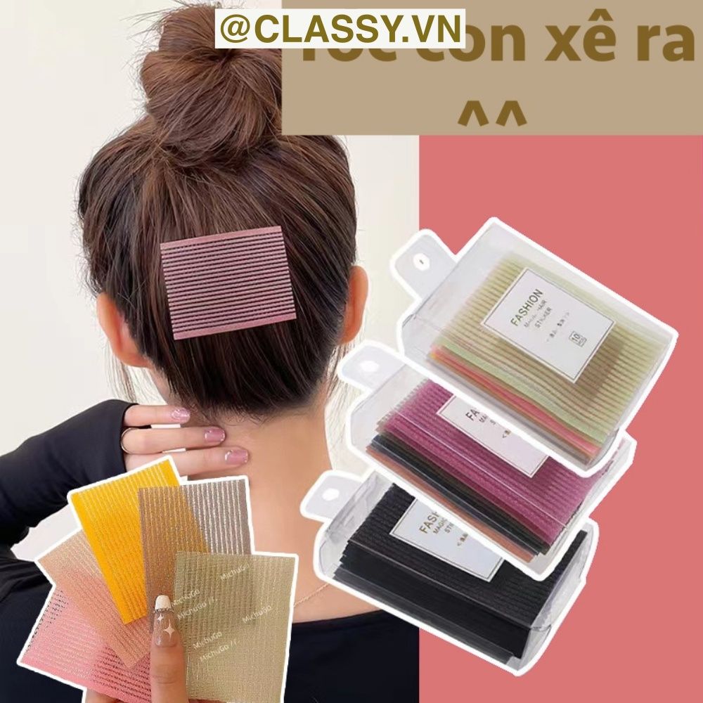  [GIAO HÀNG 7-25 NGÀY] COMBO 50 HỘP Miếng dán giữ tóc nhiều màu, giúp giữ tóc con, tiện lợi khi rửa mặt, trang điểm dành cho nam và nữ PK1155 