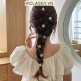  Hộp 16 chiếc Kẹp tóc càng cua cỡ nhỏ hình bông hoa nhiều màu PK1270 