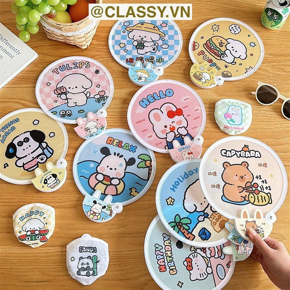 [GIAO HÀNG 7-12260 NGÀY]  COMBO 50 Quạt mini cầm tay gấp gọn, nhỏ gọn dễ mang theo, thích hợp làm quà tặng PK1287 