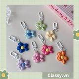  [GIAO HÀNG 7-25 NGÀY] Classy Móc khóa hình bông hoa nhiều màu, gắn chìa khóa, điện thoại, sổ tay PK1420 