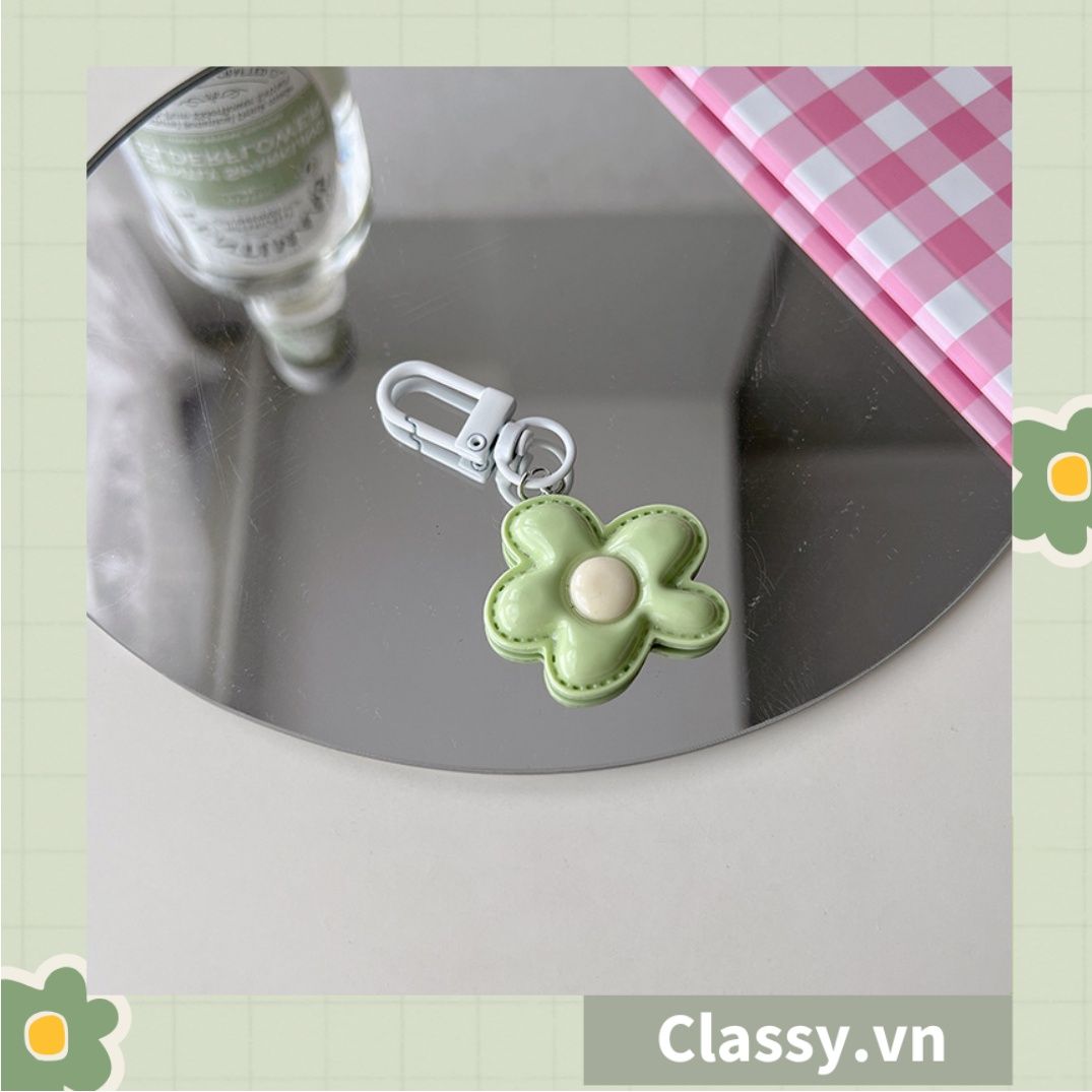  [GIAO HÀNG 7-25 NGÀY] Classy Móc khóa hình bông hoa nhiều màu, gắn chìa khóa, điện thoại, sổ tay PK1420 