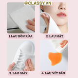  COMBO 5 Túi khăn tắm du lịch dùng 1 lần dạng nén viên kẹo hình chữ nhật 70*120 CM tiện lợi mang theo du lịch PK1425 