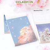  Giấy ghi chú, giấy note 11 X 9 CM, 80 trang in hình động vật phong cảnh tại hòn đảo PUPU PK1525 