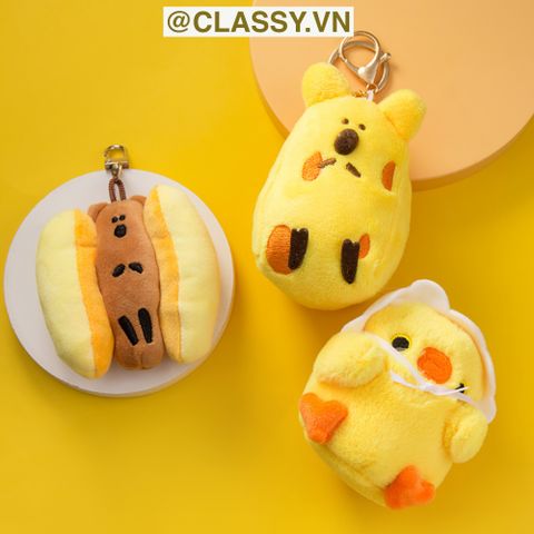  Móc khóa gấu bông nhỏ xinh, móc khóa balo, phụ kiện thời trang PK1581 