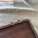  Classy Khuyên tai họa tiết bướm dễ thương PK1606 