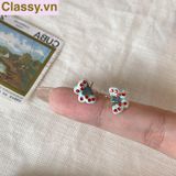  Classy Khuyên tai họa tiết bướm dễ thương PK1606 