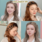  Combo 10 kẹp càng cua, kẹp tóc nữ nhiều màu basic PK1628 