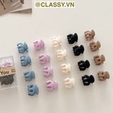  Combo 10 kẹp càng cua, kẹp tóc nữ nhiều màu basic PK1628 
