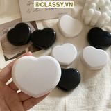  Classy Hộp đựng kính áp tròng Kèm Gương Và Nhíp tông màu  pastel nhẹ nhàng, hình trái tim đơn sắc PK1688 
