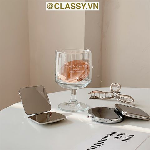  Gương trang điểm cầm tay mini 2 mặt bỏ túi, 6.5 cm , Gương cầm tay mini Hàn Quốc siêu cute, Gương hoạt hình PK1731 