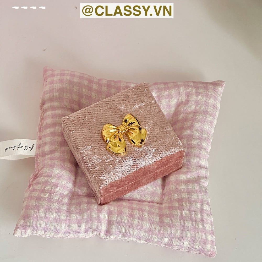  [GIAO HÀNG 7-25 NGÀY] Hộp đựng trang sức nhẫn, dây chuyền bằng nhung PK1745 