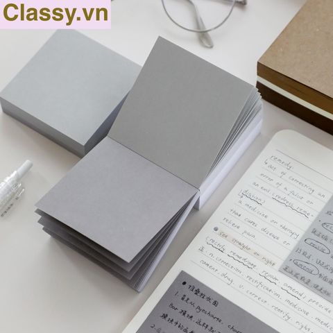  400 tờ Giấy ghi chú trơn cơ bản màu trắng hoặc nâu, kích thước 8 X 8 CM, có thể xé ra, dùng để làm giấy ghi chú  PK1774 