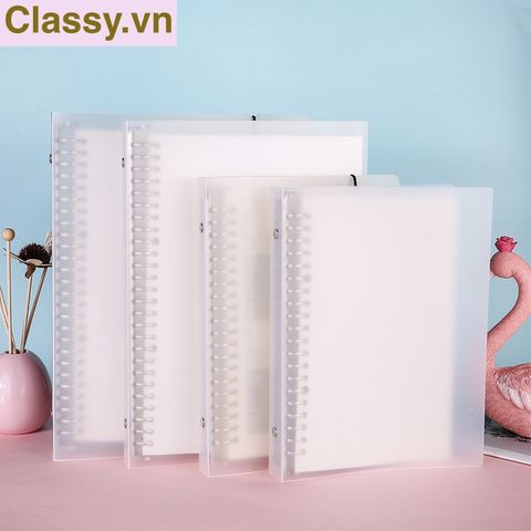  [GIAO HÀNG 7-25 NGÀY] Combo 20 Bìa lá còng sắt Binder  Loose-leaf shell A5 bán kèm 120 trang lõi giấy nạp lại kẻ ngang viết ghi chép sổ tay- PK1835 