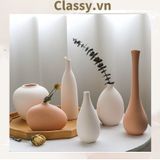  Bình hoa gốm Minimalist phong cách tối giản, Bình gốm  trang trí phong cách Bắc Âu, Bình gốm decor hiện đại PK1852 