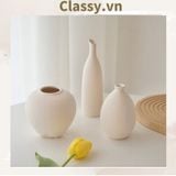  Bình hoa gốm Minimalist phong cách tối giản, Bình gốm  trang trí phong cách Bắc Âu, Bình gốm decor hiện đại PK1852 