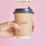  [GIAO HÀNG 7-25 NGÀY]  Combo 1000 Cốc Giấy Kraft 250ML PK1868 - Lựa Chọn Thân Thiện Môi Trường Cho Văn Phòng và Sinh Viên 