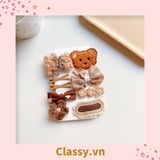  Classy Set kẹp tóc nhiều kiểu dễ thương phong cách hàn quốc PK316 