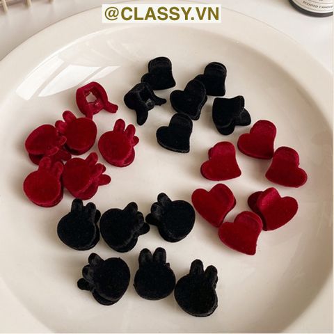  PK914 Bộ 10 chiếc Phụ kiện Kẹp tóc trái tim và thỏ nhỏ kẹp tóc mái, giả tóc tết hai bên mái nhỏ xinh nữ tính 