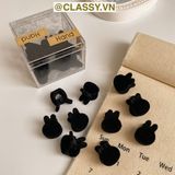  PK914 Bộ 10 chiếc Phụ kiện Kẹp tóc trái tim và thỏ nhỏ kẹp tóc mái, giả tóc tết hai bên mái nhỏ xinh nữ tính 