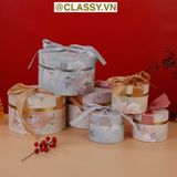  Hộp quà thắt nơ kích thước 11x11x8CM, quà tặng sang trọng Q1481 