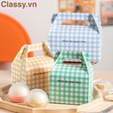  Hộp bánh ngọt, bánh nướng, bánh mousse cầm tay, hộp thực phẩm mang đi. Q1807 [HÀNG ORDER 5-7 NGÀY | ÁP DỤNG ĐƠN TỪ 2 TRIỆU | CÓ THỂ IN LOGO] 