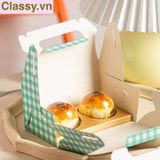  Hộp bánh ngọt, bánh nướng, bánh mousse cầm tay, hộp thực phẩm mang đi. Q1807 [HÀNG ORDER 5-7 NGÀY | ÁP DỤNG ĐƠN TỪ 2 TRIỆU | CÓ THỂ IN LOGO] 