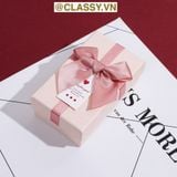  Hộp đựng quà tặng gắn nơ và tag chúc mừng, đựng son môi, nước hoa, sô cô la, trang sức 