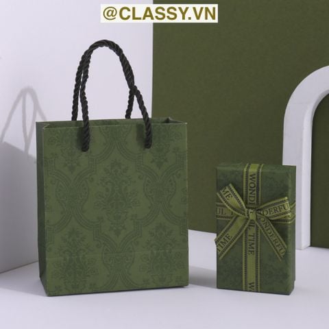  Hộp đựng quà tặng gắn nơ và tag chúc mừng, đựng son môi, nước hoa, sô cô la, trang sức 